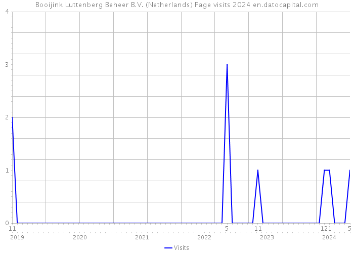 Booijink Luttenberg Beheer B.V. (Netherlands) Page visits 2024 