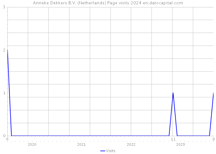 Anneke Dekkers B.V. (Netherlands) Page visits 2024 