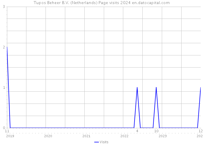 Tupos Beheer B.V. (Netherlands) Page visits 2024 