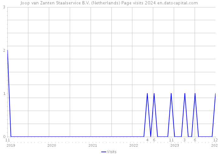 Joop van Zanten Staalservice B.V. (Netherlands) Page visits 2024 