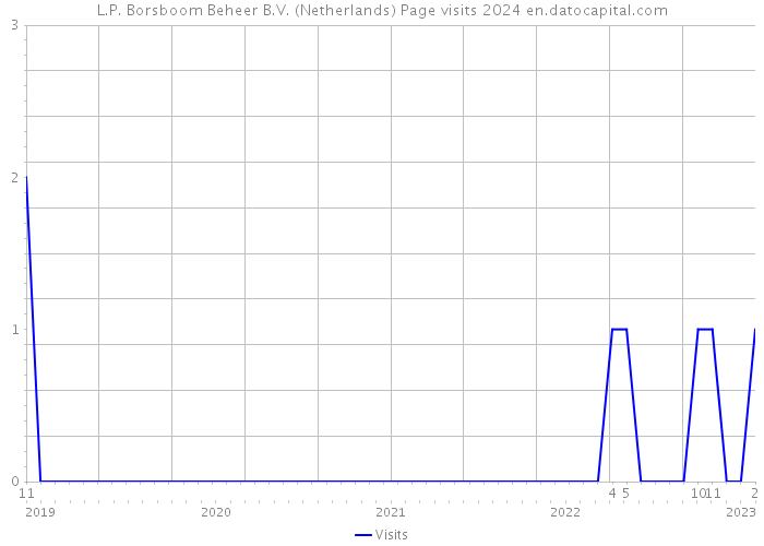 L.P. Borsboom Beheer B.V. (Netherlands) Page visits 2024 