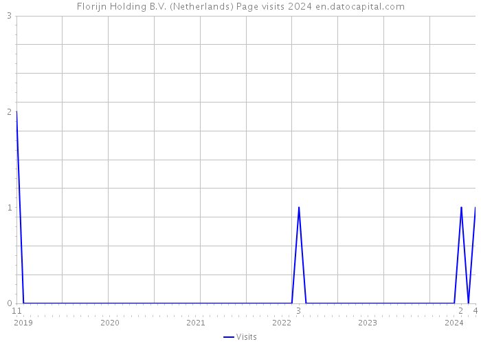 Florijn Holding B.V. (Netherlands) Page visits 2024 