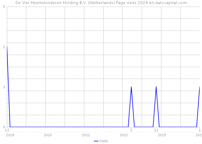 De Vier Heemskinderen Holding B.V. (Netherlands) Page visits 2024 