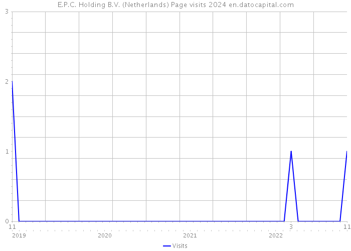 E.P.C. Holding B.V. (Netherlands) Page visits 2024 