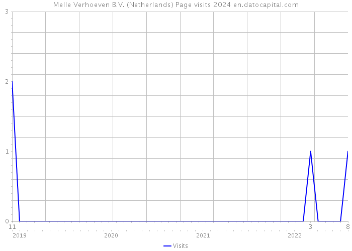Melle Verhoeven B.V. (Netherlands) Page visits 2024 