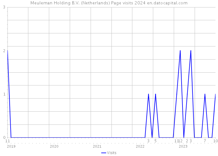 Meuleman Holding B.V. (Netherlands) Page visits 2024 