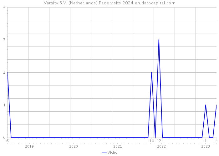 Varsity B.V. (Netherlands) Page visits 2024 