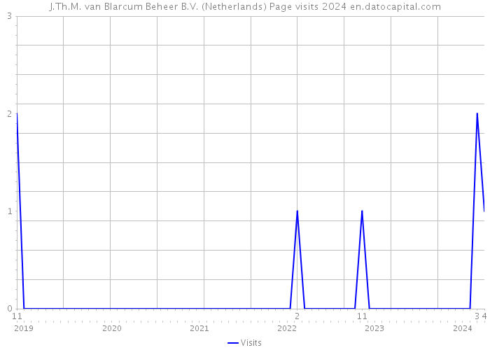 J.Th.M. van Blarcum Beheer B.V. (Netherlands) Page visits 2024 