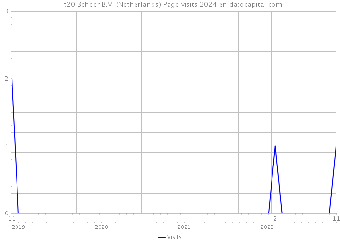 Fit20 Beheer B.V. (Netherlands) Page visits 2024 