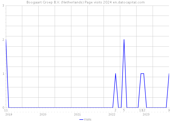 Boogaart Groep B.V. (Netherlands) Page visits 2024 