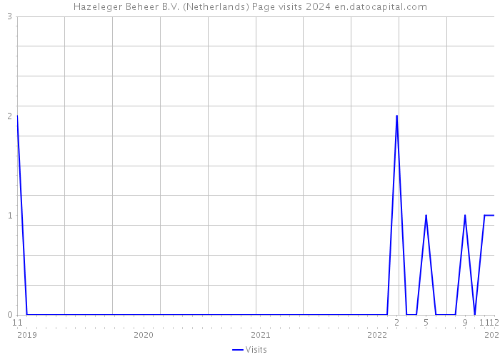Hazeleger Beheer B.V. (Netherlands) Page visits 2024 
