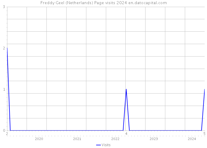 Freddy Geel (Netherlands) Page visits 2024 