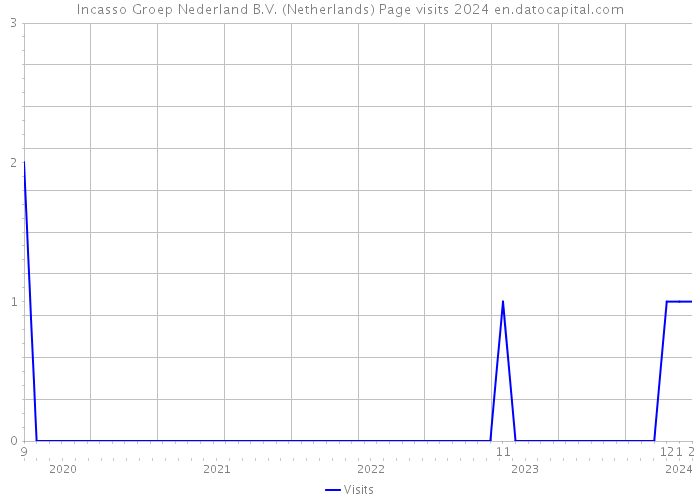 Incasso Groep Nederland B.V. (Netherlands) Page visits 2024 