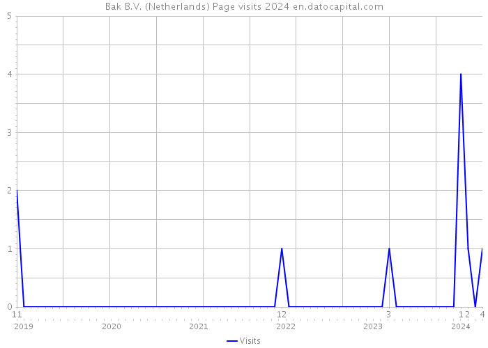 Bak B.V. (Netherlands) Page visits 2024 