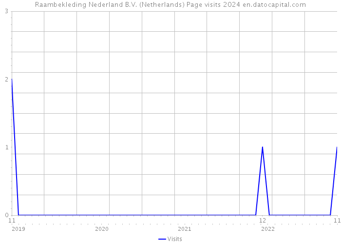 Raambekleding Nederland B.V. (Netherlands) Page visits 2024 