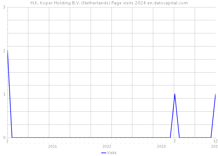 H.K. Koper Holding B.V. (Netherlands) Page visits 2024 
