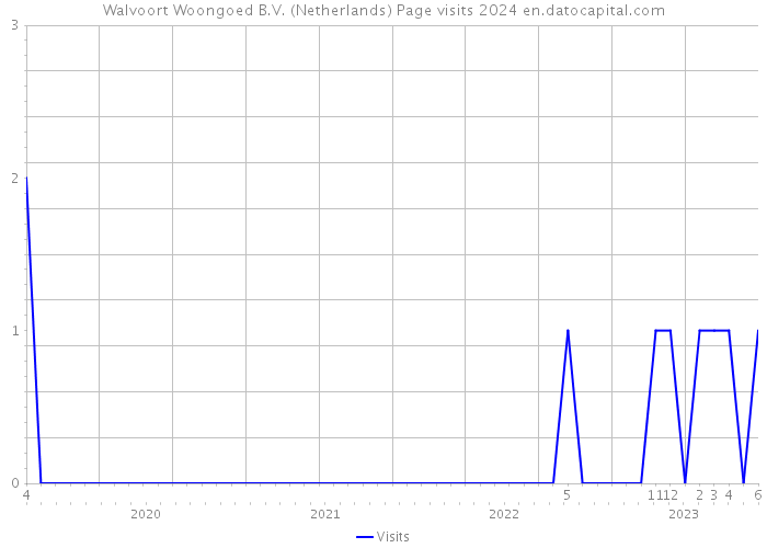 Walvoort Woongoed B.V. (Netherlands) Page visits 2024 