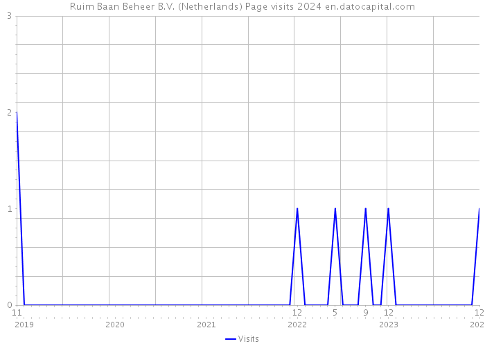 Ruim Baan Beheer B.V. (Netherlands) Page visits 2024 