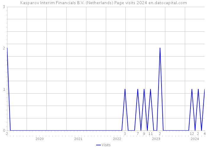 Kasparov Interim Financials B.V. (Netherlands) Page visits 2024 