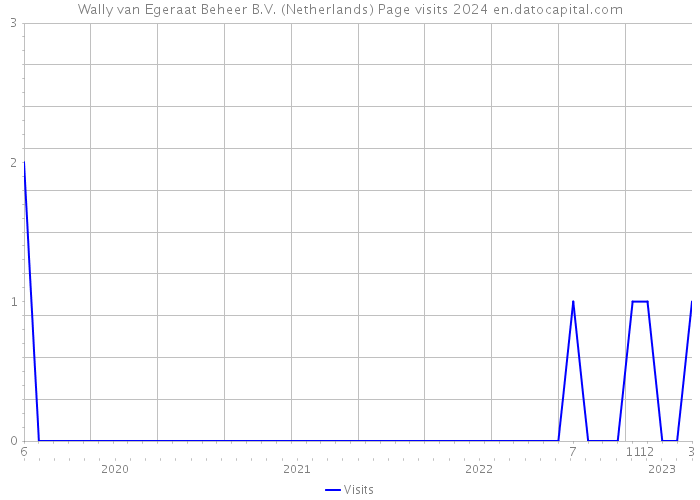 Wally van Egeraat Beheer B.V. (Netherlands) Page visits 2024 