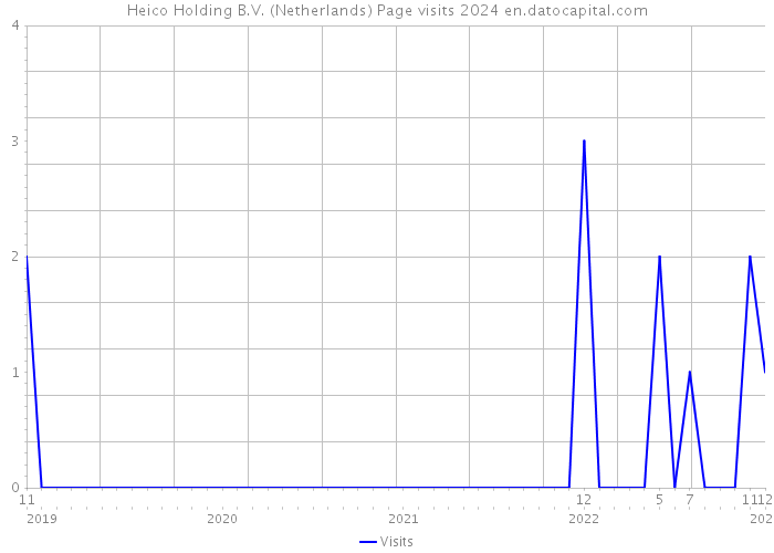 Heico Holding B.V. (Netherlands) Page visits 2024 