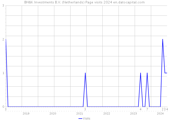 BH&K Investments B.V. (Netherlands) Page visits 2024 