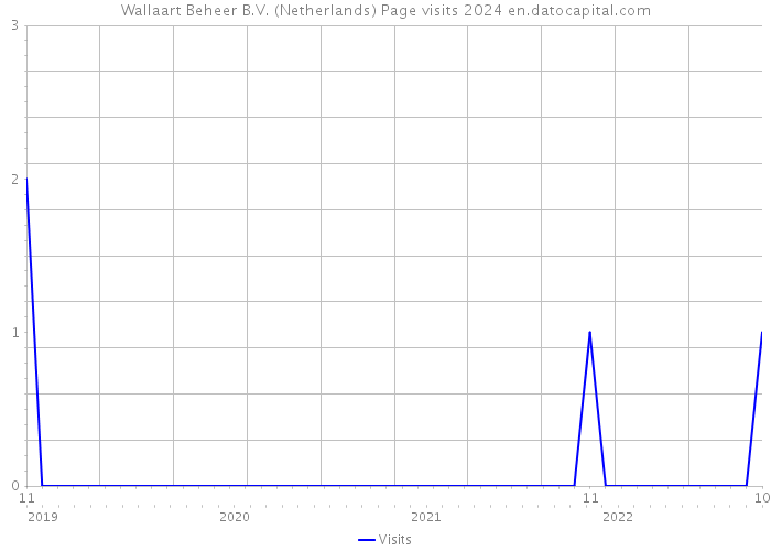 Wallaart Beheer B.V. (Netherlands) Page visits 2024 