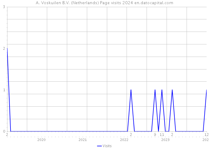 A. Voskuilen B.V. (Netherlands) Page visits 2024 
