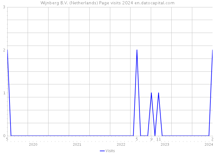 Wijnberg B.V. (Netherlands) Page visits 2024 