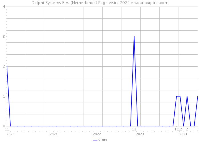Delphi Systems B.V. (Netherlands) Page visits 2024 