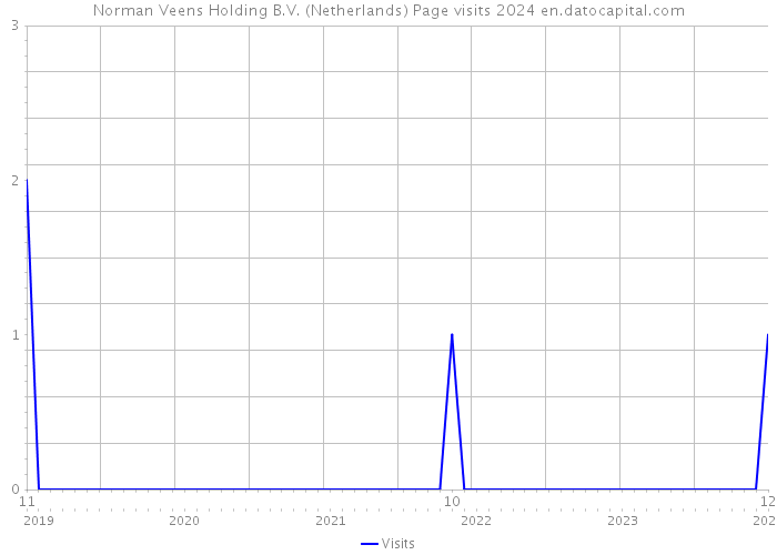 Norman Veens Holding B.V. (Netherlands) Page visits 2024 