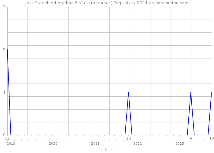Joël Groenland Holding B.V. (Netherlands) Page visits 2024 