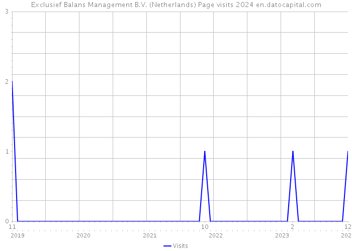 Exclusief Balans Management B.V. (Netherlands) Page visits 2024 