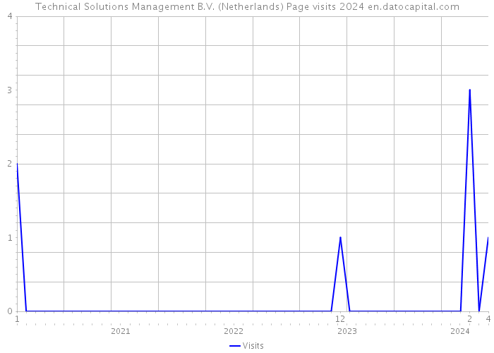 Technical Solutions Management B.V. (Netherlands) Page visits 2024 