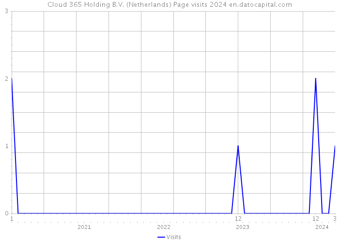 Cloud 365 Holding B.V. (Netherlands) Page visits 2024 