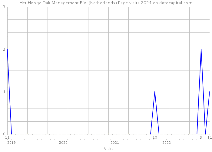 Het Hooge Dak Management B.V. (Netherlands) Page visits 2024 