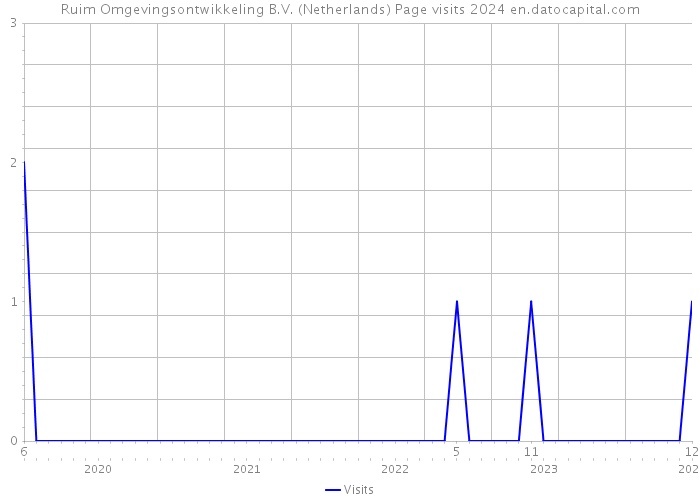 Ruim Omgevingsontwikkeling B.V. (Netherlands) Page visits 2024 