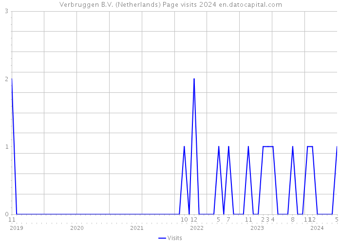 Verbruggen B.V. (Netherlands) Page visits 2024 