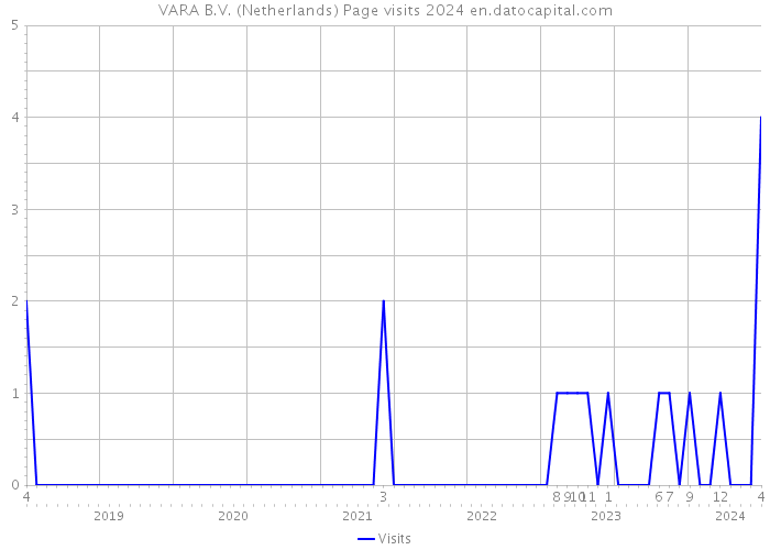 VARA B.V. (Netherlands) Page visits 2024 