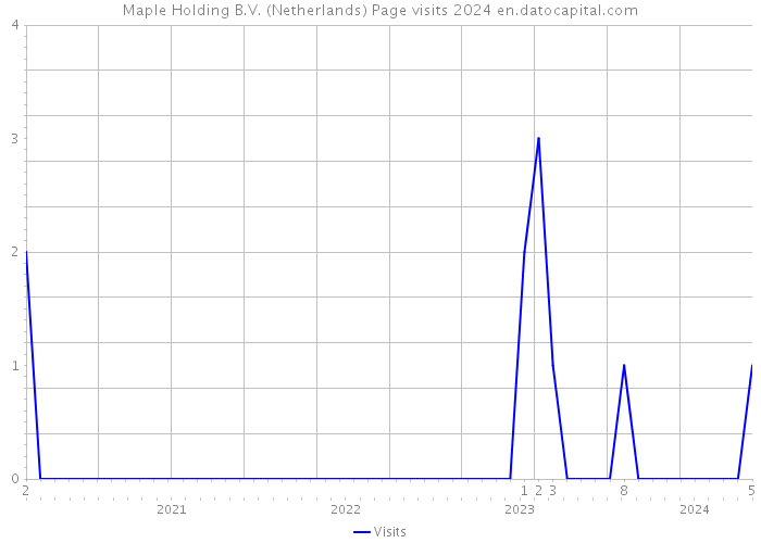 Maple Holding B.V. (Netherlands) Page visits 2024 