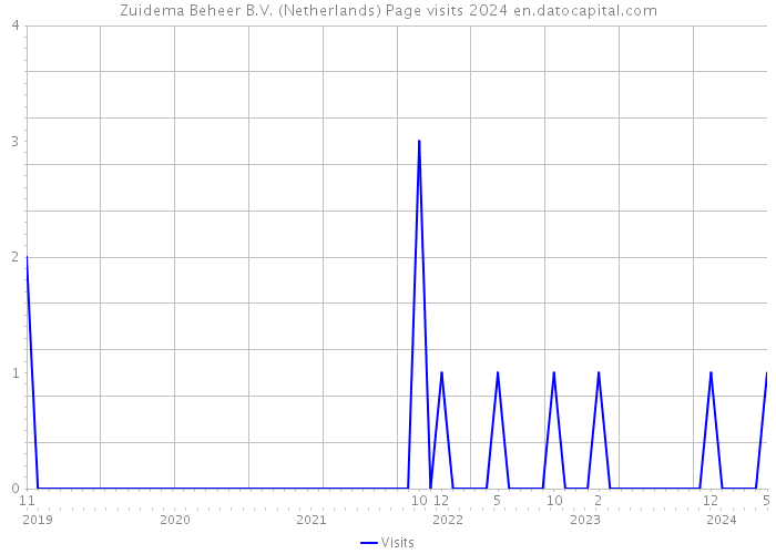 Zuidema Beheer B.V. (Netherlands) Page visits 2024 