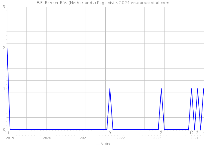 E.F. Beheer B.V. (Netherlands) Page visits 2024 