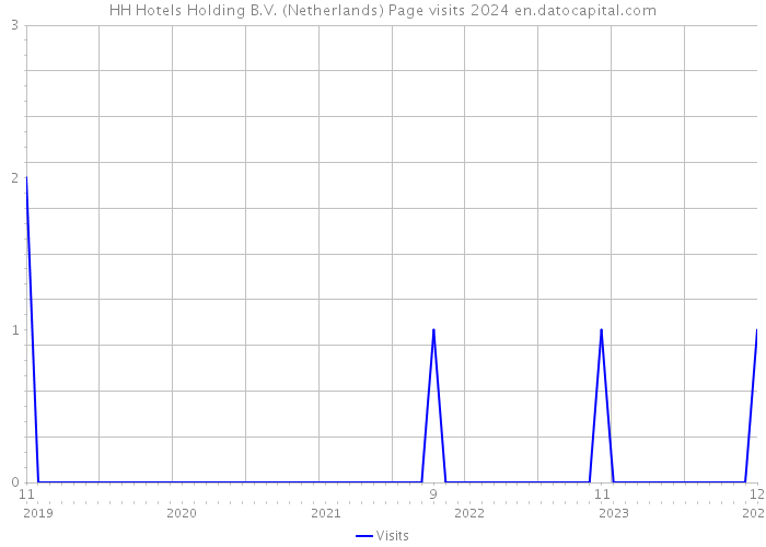 HH Hotels Holding B.V. (Netherlands) Page visits 2024 