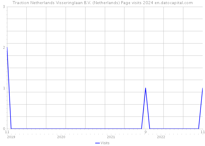 Traction Netherlands Visseringlaan B.V. (Netherlands) Page visits 2024 