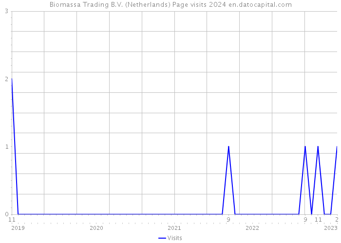 Biomassa Trading B.V. (Netherlands) Page visits 2024 
