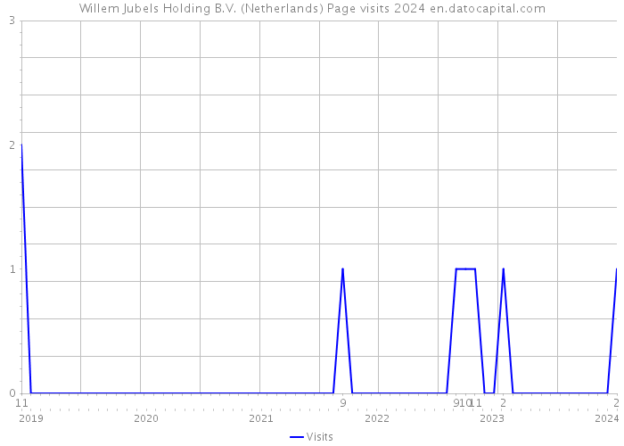 Willem Jubels Holding B.V. (Netherlands) Page visits 2024 