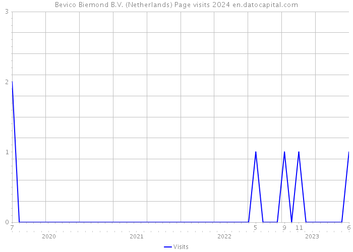 Bevico Biemond B.V. (Netherlands) Page visits 2024 