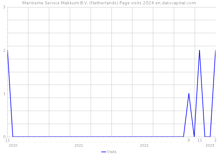 Maritieme Service Makkum B.V. (Netherlands) Page visits 2024 