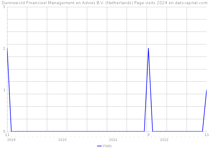 Dunnewold Financieel Management en Advies B.V. (Netherlands) Page visits 2024 
