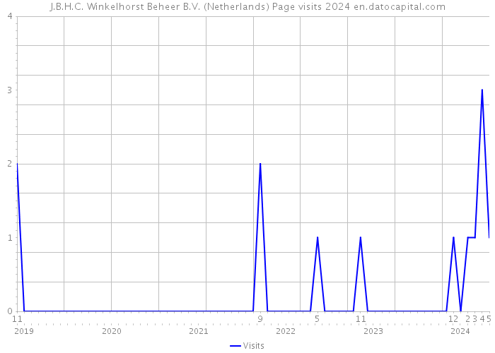 J.B.H.C. Winkelhorst Beheer B.V. (Netherlands) Page visits 2024 